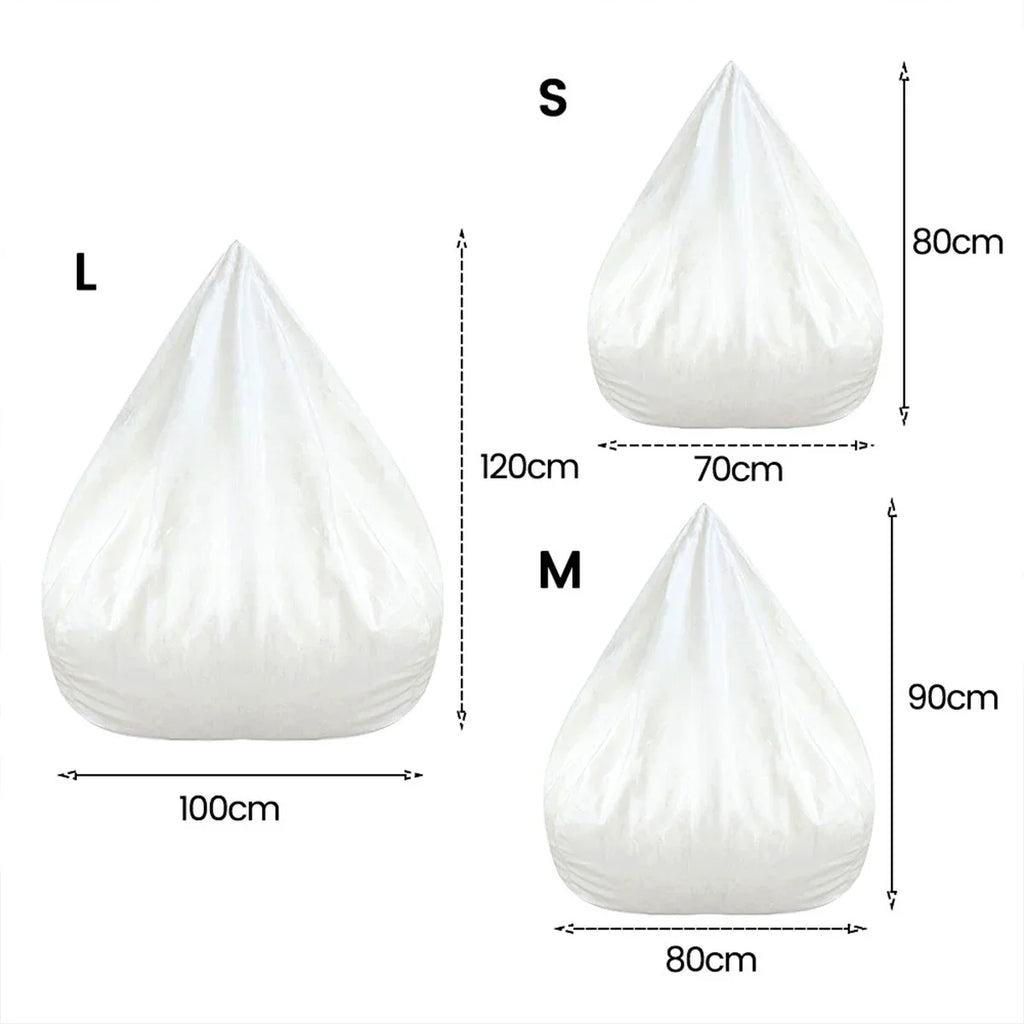 Large Bean Bag Chair Sofa Cover Comfortable Outdoor Lazy Seat Bag Couch Cover without Filler for Adults Kids Soft Tatami Chairs