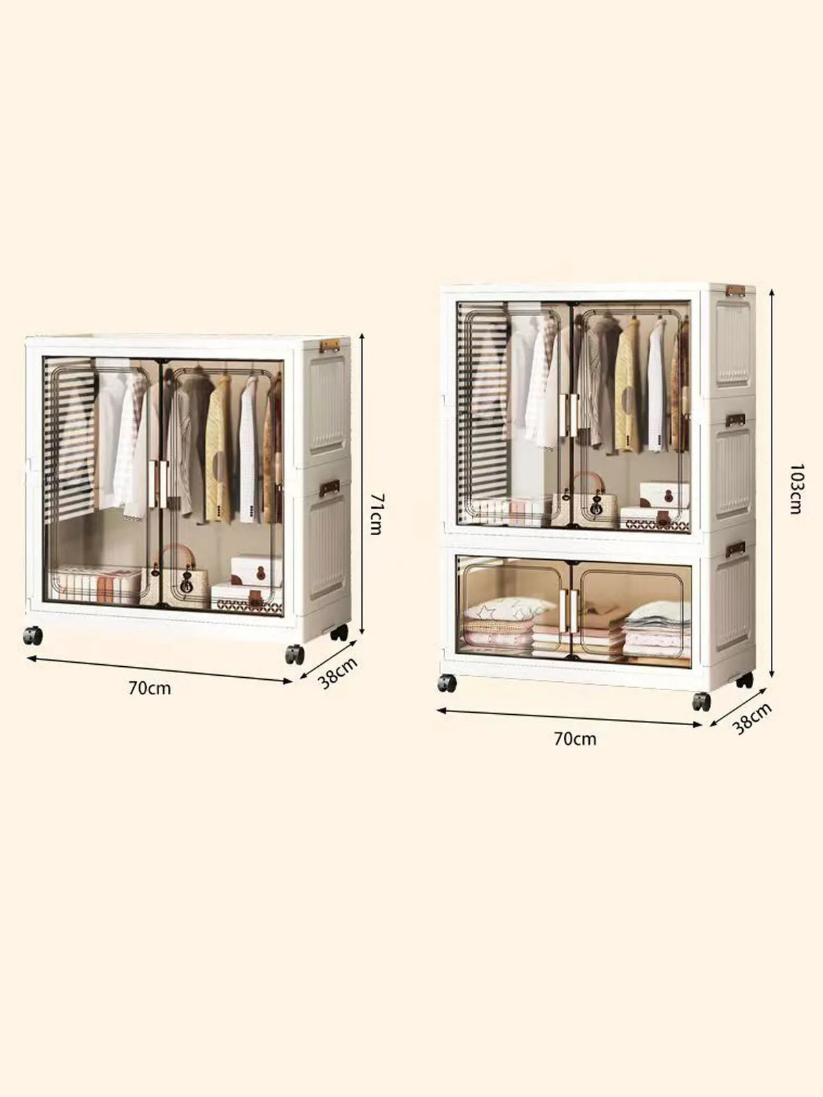 Thickened Multi-Layer Plastic Storage Cabinet for Home Bedroom Baby Closet Organizer No Installation Needed for Snacks And Toys