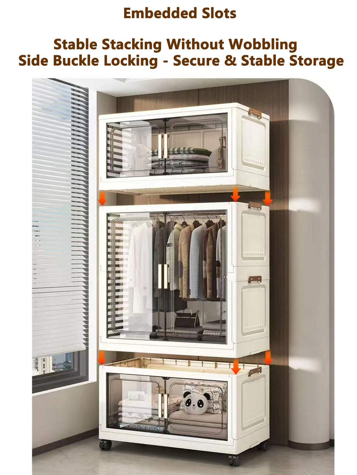 Thickened Multi-Layer Plastic Storage Cabinet for Home Bedroom Baby Closet Organizer No Installation Needed for Snacks And Toys