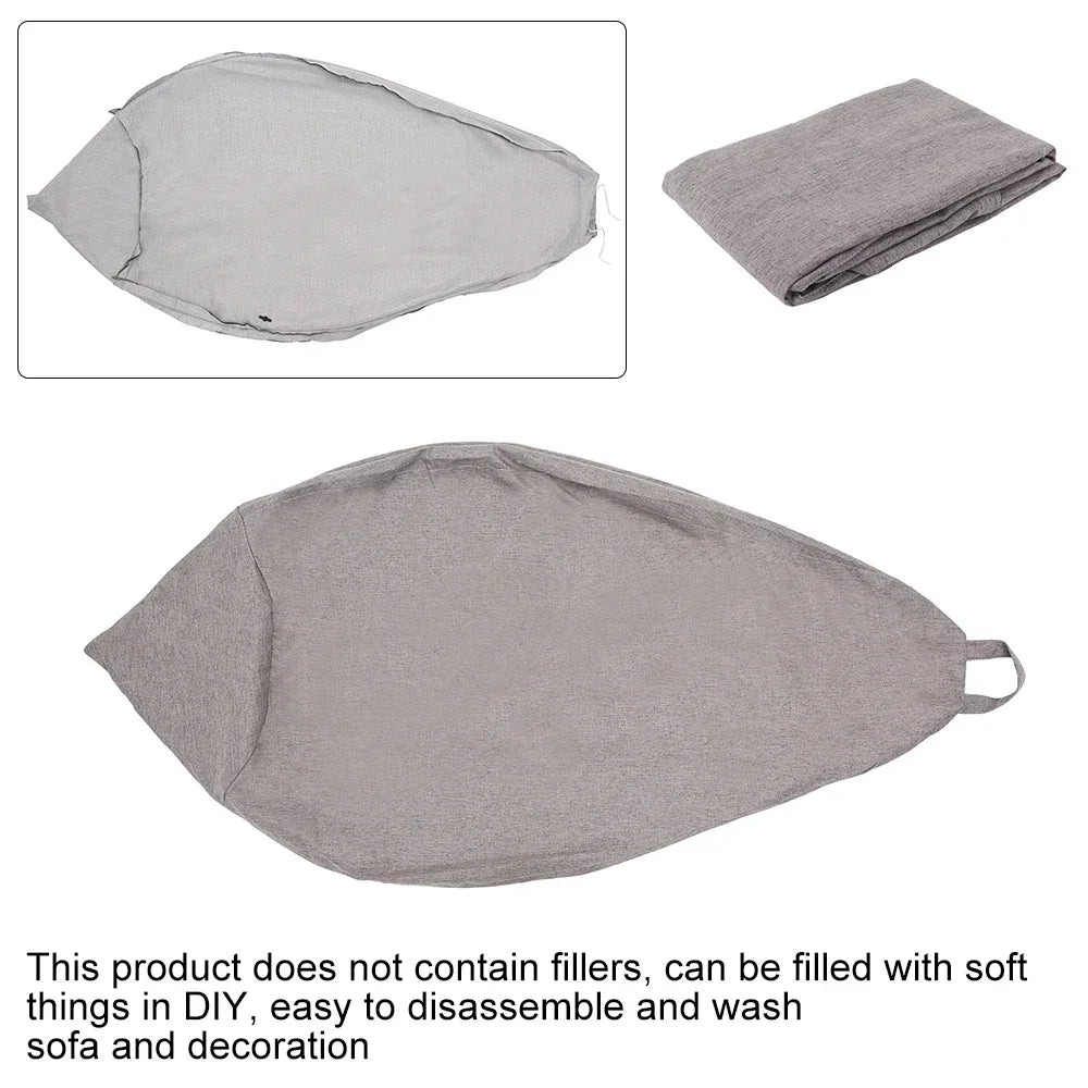 Large Bean Bag Chair Sofa Cover Comfortable Outdoor Lazy Seat Bag Couch Cover without Filler for Adults Kids Soft Tatami Chairs