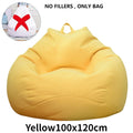 Large Bean Bag Chair Sofa Cover Comfortable Outdoor Lazy Seat Bag Couch Cover without Filler for Adults Kids Soft Tatami Chairs