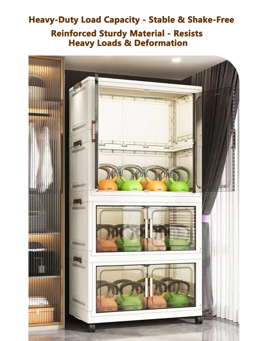 Thickened Multi-Layer Plastic Storage Cabinet for Home Bedroom Baby Closet Organizer No Installation Needed for Snacks And Toys