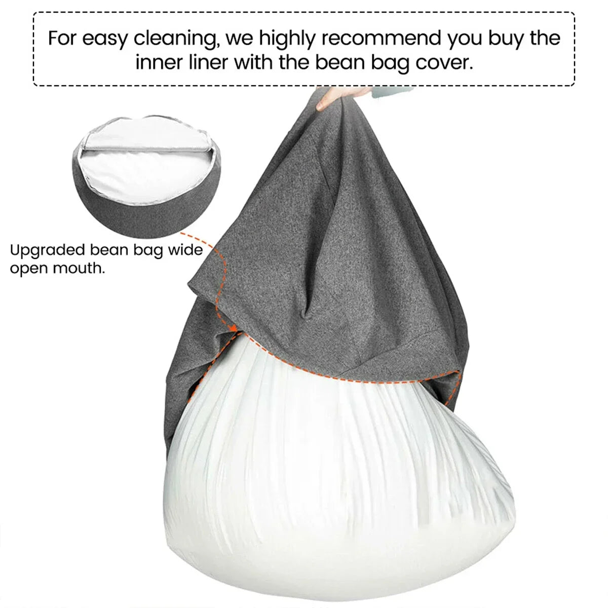 Large Bean Bag Chair Sofa Cover Comfortable Outdoor Lazy Seat Bag Couch Cover without Filler for Adults Kids Soft Tatami Chairs