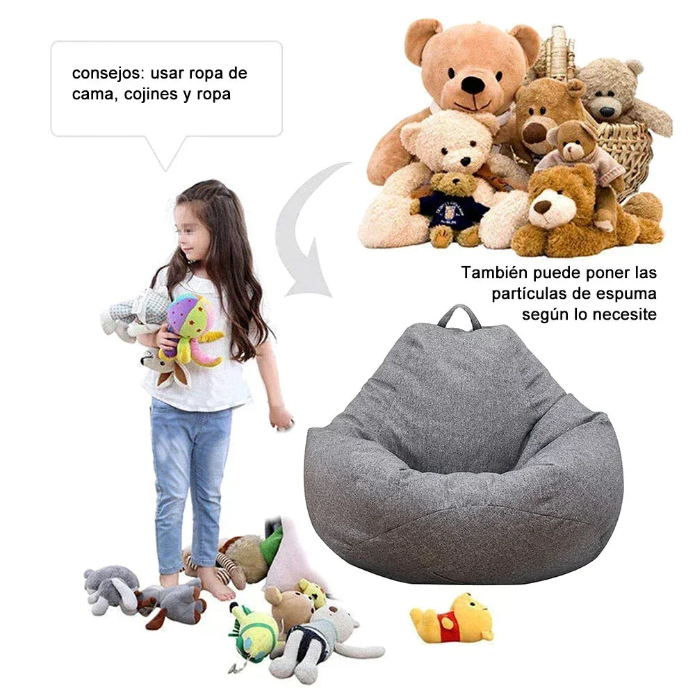 Large Bean Bag Chair Sofa Cover Comfortable Outdoor Lazy Seat Bag Couch Cover without Filler for Adults Kids Soft Tatami Chairs